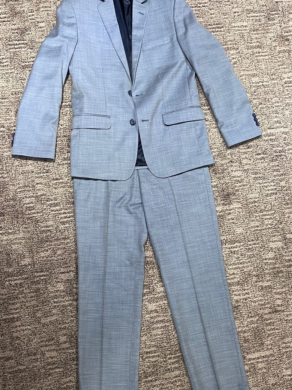 Tommy Hilfiger Light Gray Boys' Two-Piece Suit